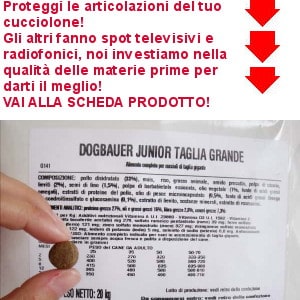crocchette per cuccioli di cane pastore tedesco